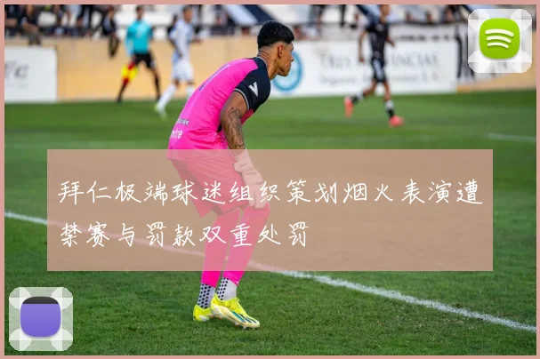拜仁极端球迷组织策划烟火表演遭禁赛与罚款双重处罚
